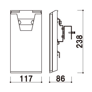 オプションラック CRS-430 クリア