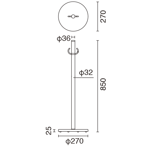 チェーンスタンド クローム GY60A-67C