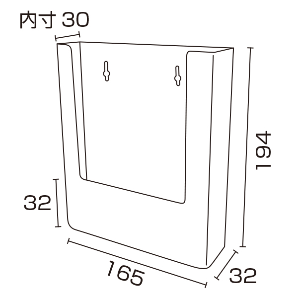 カタログホルダー W160 A5縦　壁掛　スタンド看板　カタログスタンド・マガジンラック