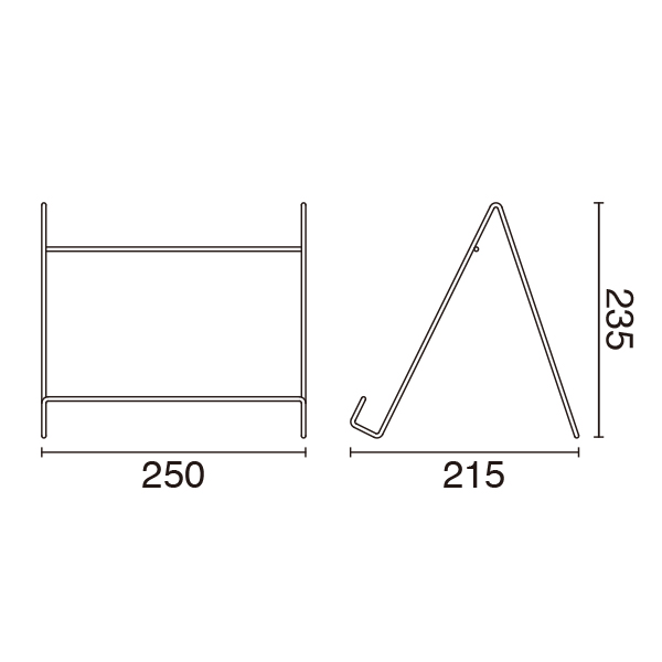 ワイヤーパネルスタンド 大　卓上　スチール