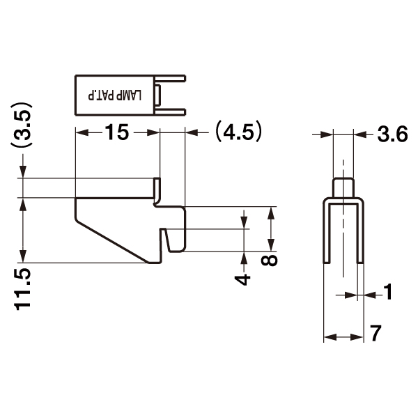 LAMP 棚受 SPH-15　店舗用品　販促用品　陳列什器