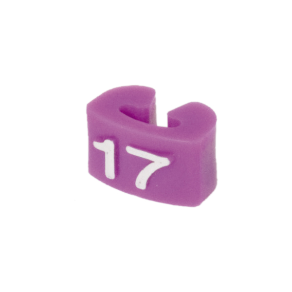 ローコストサイズチップ I（17 赤紫）　店舗用品　ピン・タグ付・プライス用品