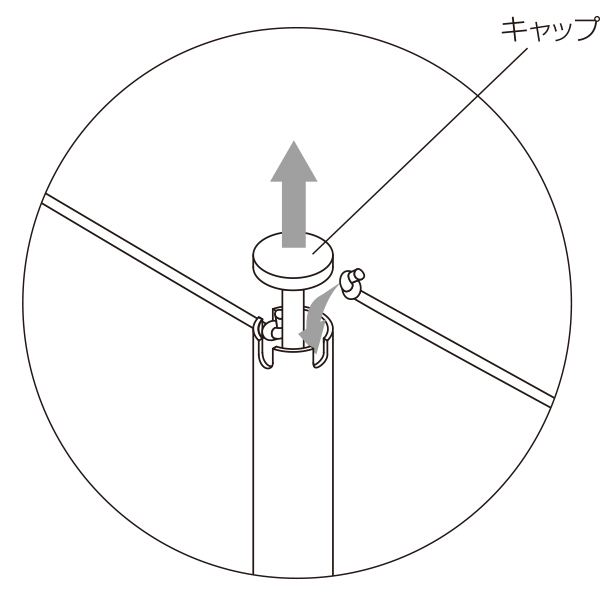 結界フレキシブルタイプ  結界ゴムひも 白