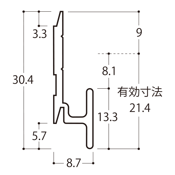 7フェイス専用サブパネル（WLPS7N）ホワイト