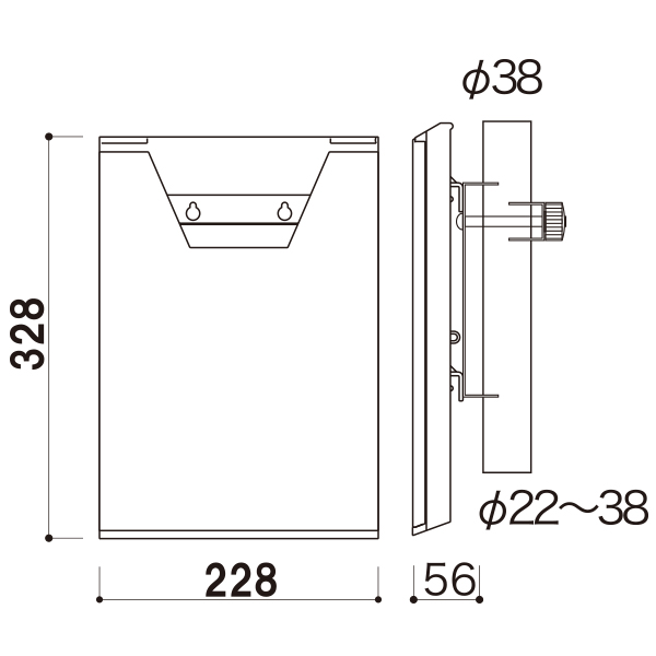 ポール用ラック A4  CRP-400M　店舗用品　カタログケース