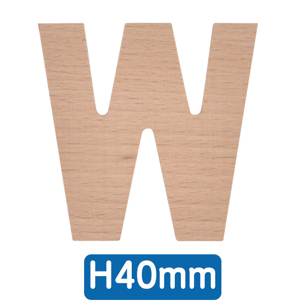 【在庫限り】AtoZアルファベット 40mm   「W」　店舗用品　販促用品　切文字　看板