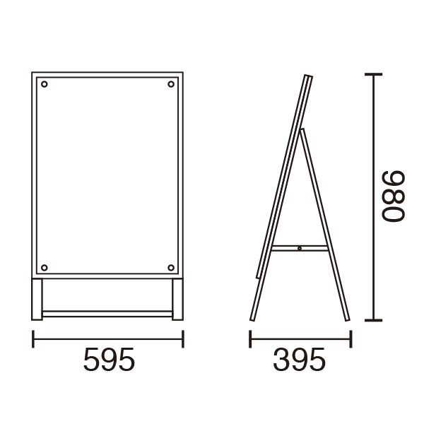 アクリルパネルスタンド APS ロータイプ B2 片面