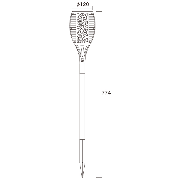 EN SOLAR GARDEN LIGHT LED炎