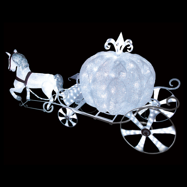 LEDクリスタルグロー 白馬の馬車