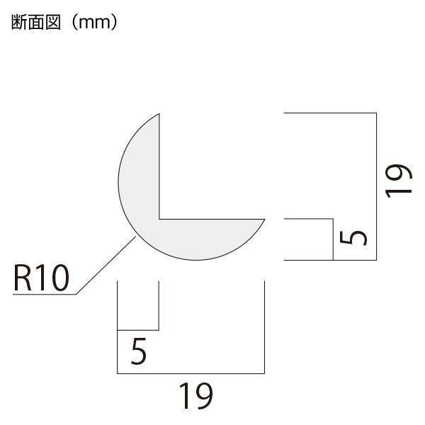 プロテクトル PRT270-L300 ステン　店舗用品　バックヤード備品　安全用品　コーナーガード