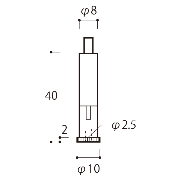 MHS-101 ロック吊り金具(ワイヤー逃し)　店舗用品　展示用品