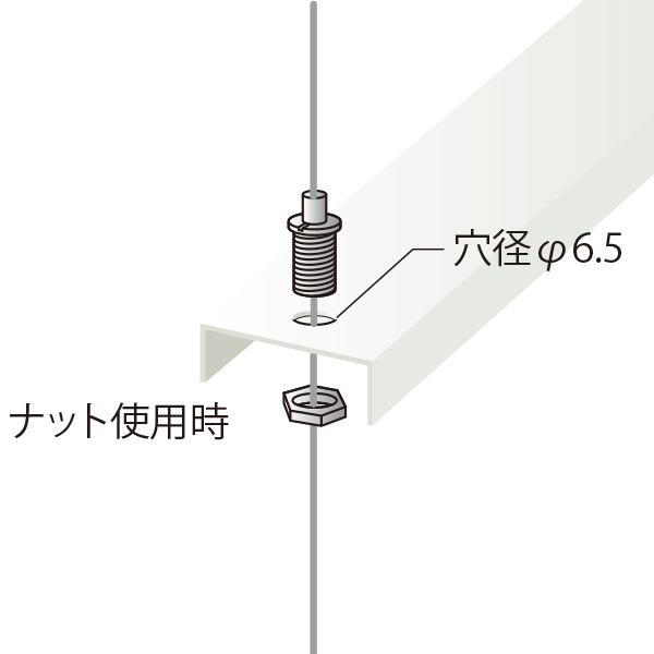 軽量用棚ロックネジSS SH-6