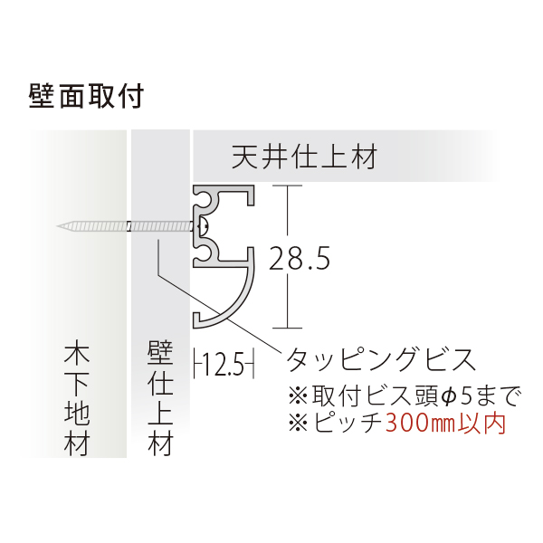 PA-1Nレール ホワイト　店舗用品　展示用品