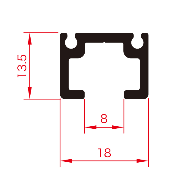 C型レール タイプ1 シルバー L1200　店舗用品　展示用品