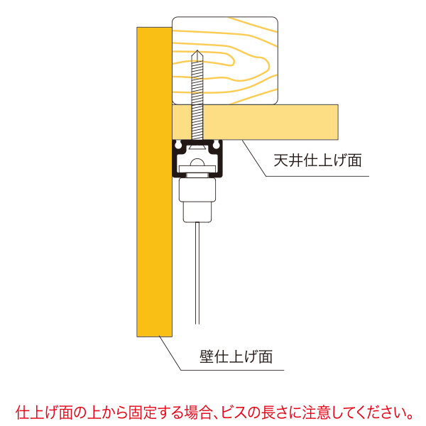 C型レール タイプ1 ブラック L3000　店舗用品　展示用品