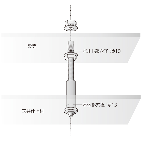 CH-9 天井ロック　店舗用品　展示用品