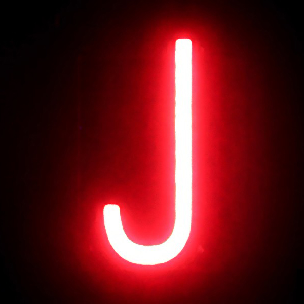 ABCブライト アルファベット J　店舗用品　販促用品　切文字　看板　LED