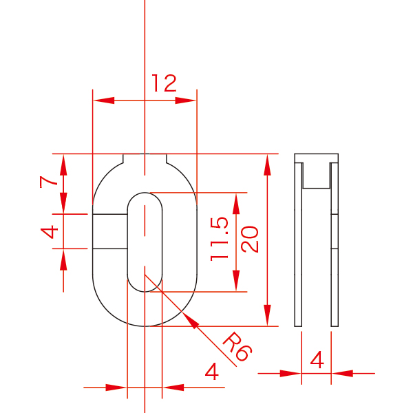 ハンディミニ下部座金 No.4 φ1×1mワイヤー付　店舗用品　展示用品