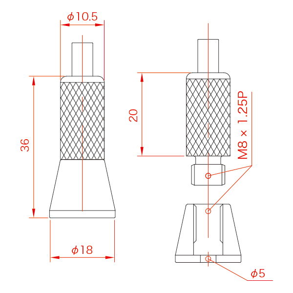 ワイヤーパーツ 20RJ-10　店舗用品　展示用品