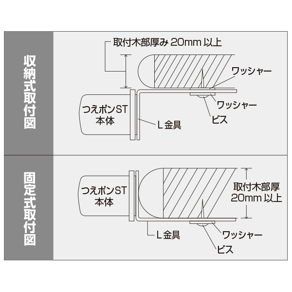 つえポン ST テーブル・カウンター用　店舗用品　運営備品　レジ台　カウンター