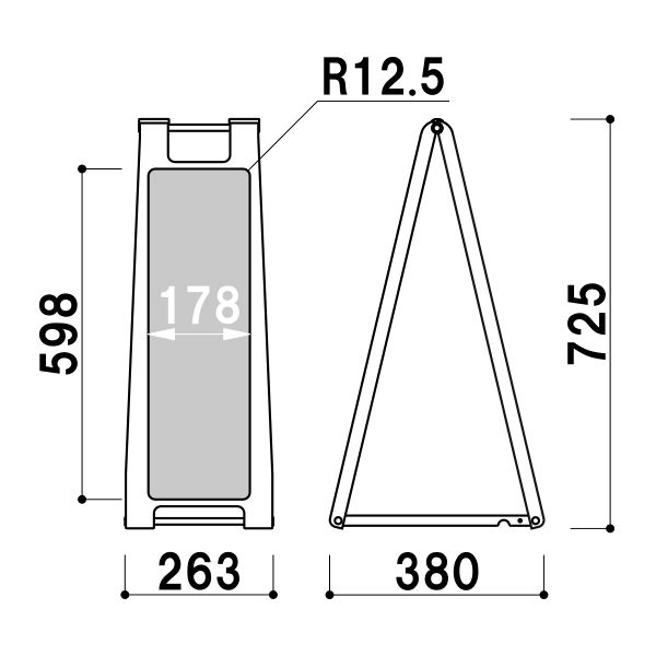 スタンドプレート マーカー用 SP-222レッド