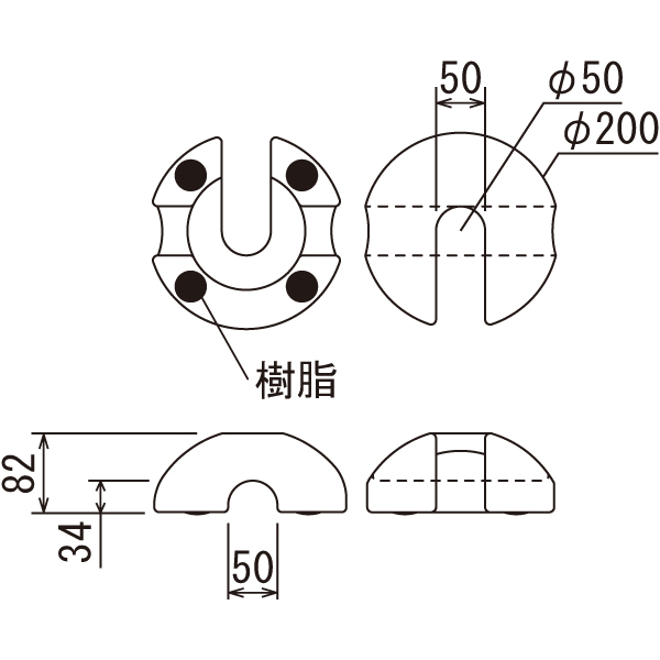 ドームウエイト 6kg ホワイト