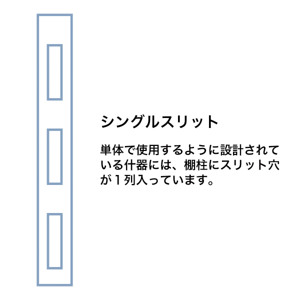 貫通式角バーセット W1200mm D150