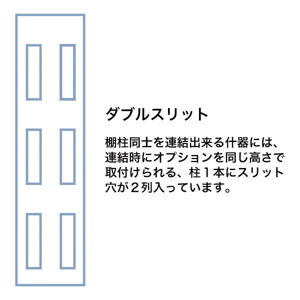 貫通式角バーセット W1200mm D100