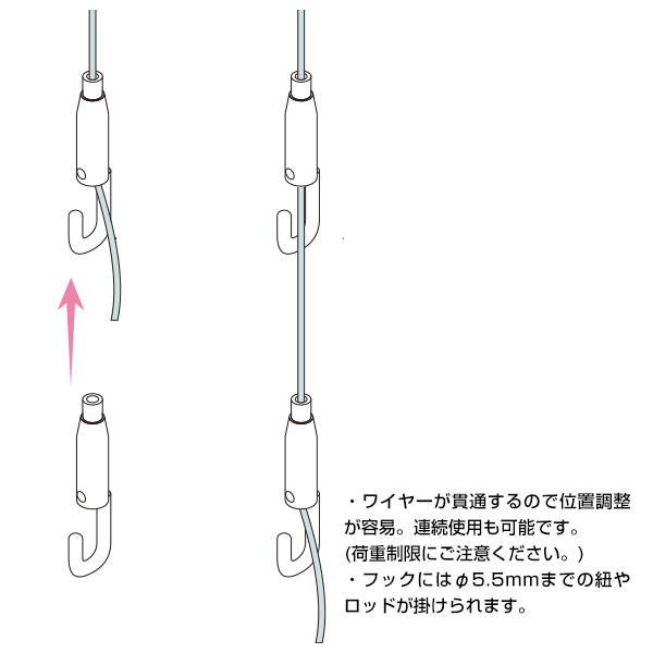 アラカワ ワイヤーハンキングシステム BS-20R　店舗用品　展示用品