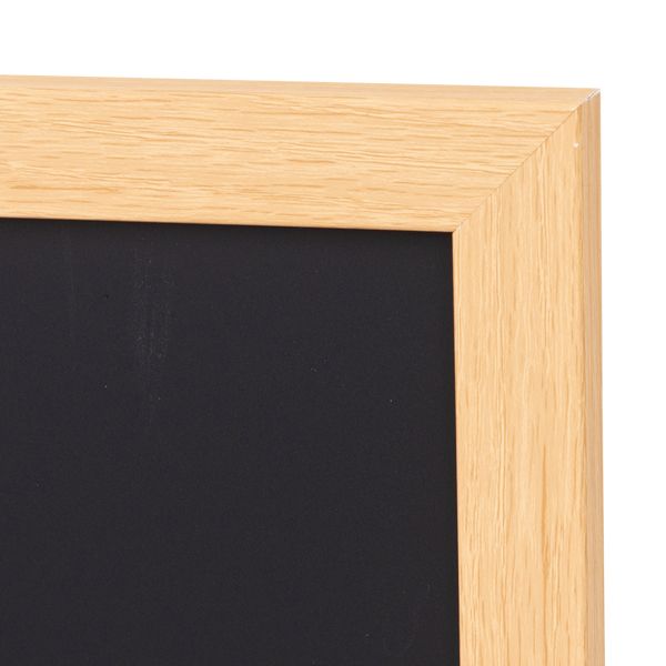 【在庫限り】PS樹脂製ブラックボード A3 ナチュラル　木目調フレーム　マーカー　チョーク　マグネット