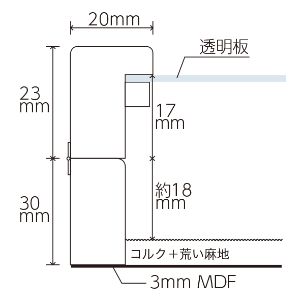 アンティークピンケース グレー　立体額　店舗用品　演出　ディスプレイケース　商品ケース