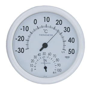 アナログ温湿度計CR-320ホワイト1540129