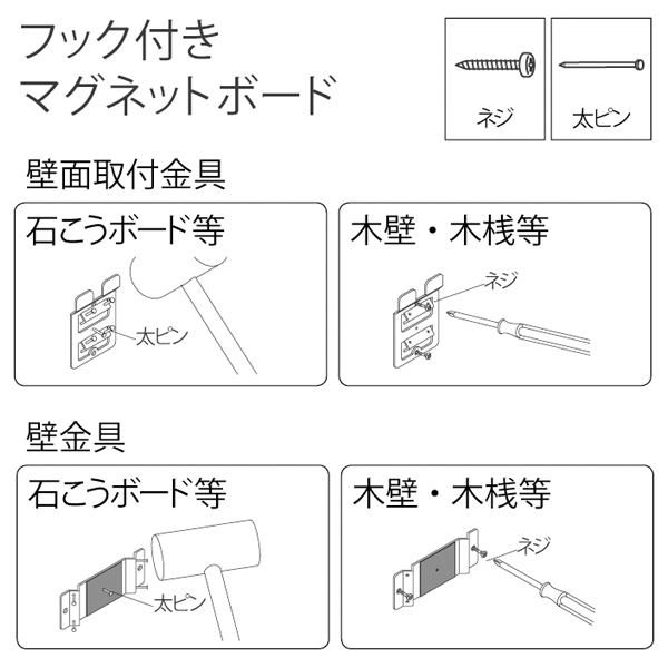 ファブリックマグネットボード MR4051 ナチュラル