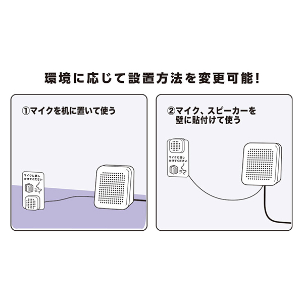 対話型拡声器トークスルー TK10 白 1組