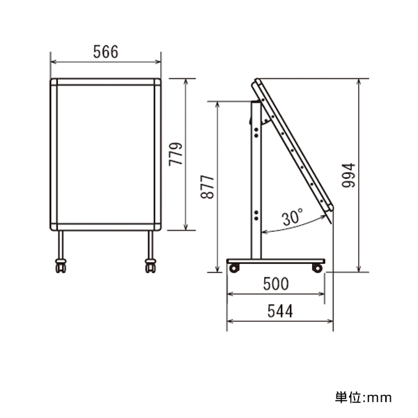 ポスタースタンド 291 S B2 ステン　店舗用品　b2サイズ　