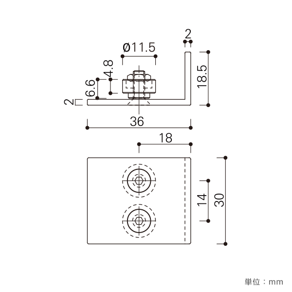 用具掛けストップ TYK-E1