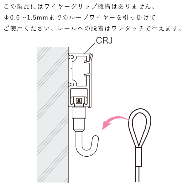 ピクチャーレール CR-4　店舗用品　展示　イベント　壁掛け