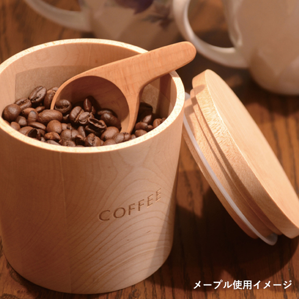 52089    木製コーヒーキャニスター ビーチ