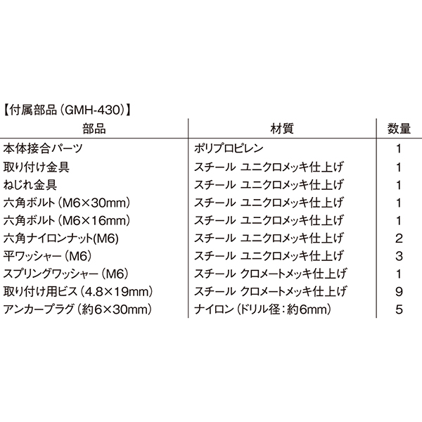 ガレージミラー角型 大 GMH-430