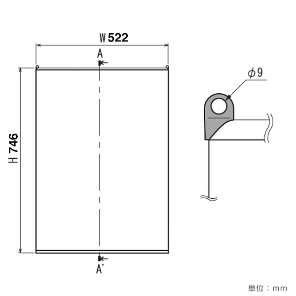 ポスターパネル 123 S B2 ステン　店舗用品　b2サイズ