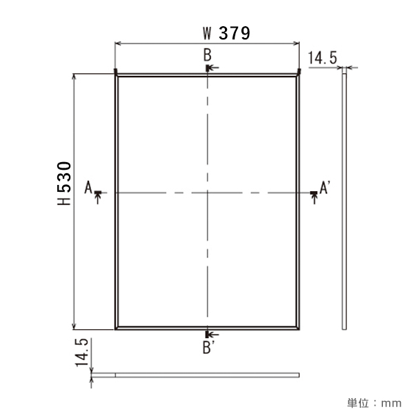 ポスターパネル 153 S B3 ステン