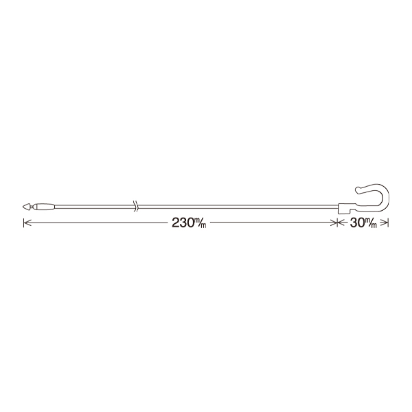 フックロックス HL130(13cm) 小袋 (200本入)　店舗用品　運営備品　ピン・タグ付・プライス用品　ロックス・ループロック