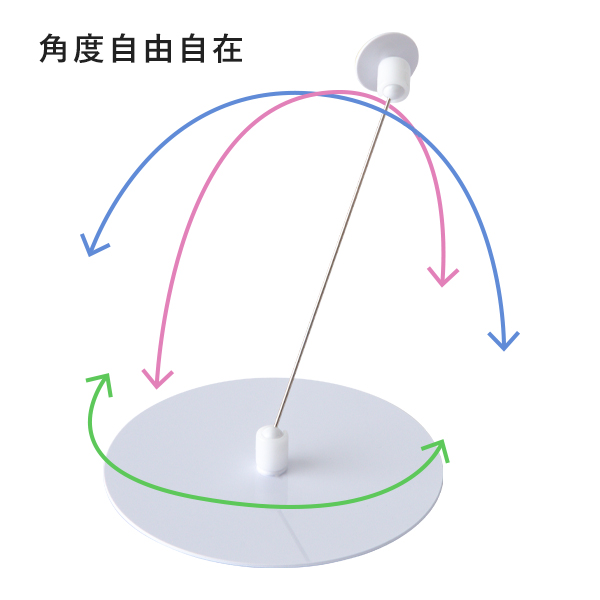 円盤ベースタイプ 貼付100mm (5ケ)　販促POP　カード立て　貼付式　POPスタンド