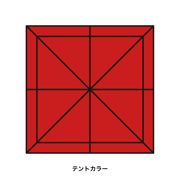 テント ミスタークイック T-11  赤
