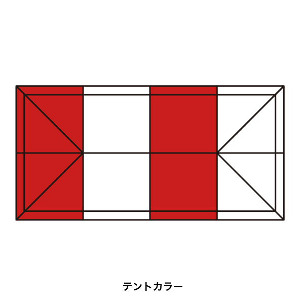 テント ミスタークイック T-36  赤白