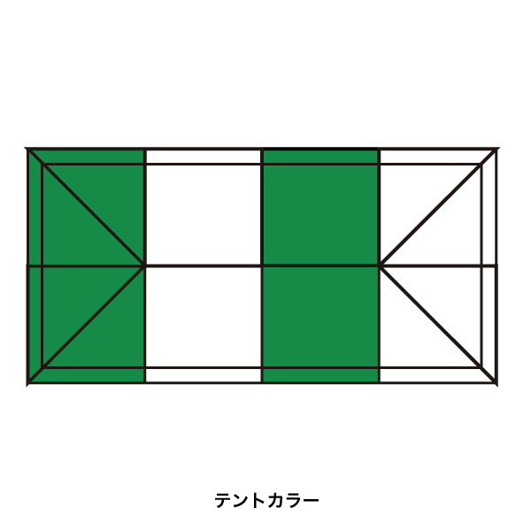 テント ミスタークイック T-36  緑白
