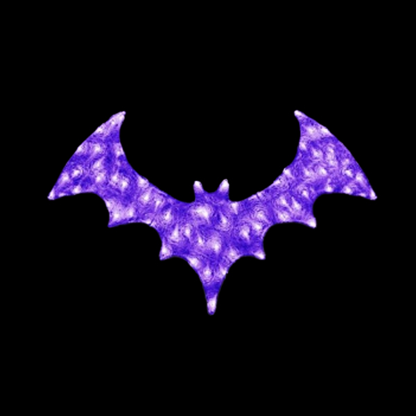 LEDクリスタルグロー コウモリ   パープル