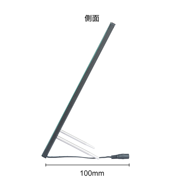 ウルトラスリムライトパネル A4 ブラック　店舗用品　販促用品　LEDパネル
