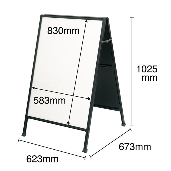 A型LEDスタンド(コンセント)A1タテ片面