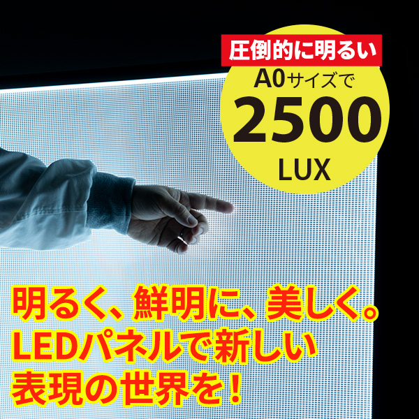 A型LEDスタンド(コンセント)A0タテ片面